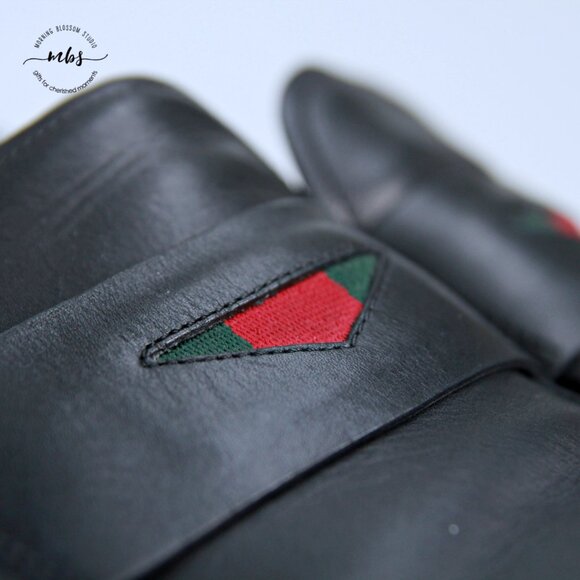 Gucci Cirano Signature Penny Loafers Black Men Gucci's Size 9 - Picture 13 of 16